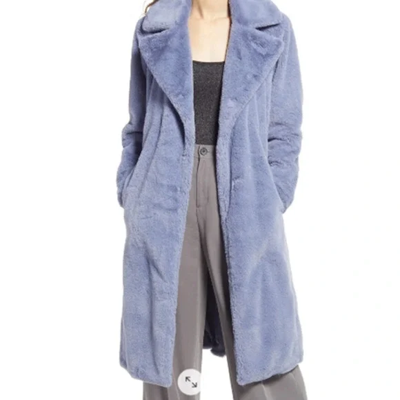 ジャケット・アウター k0071piu1uguale3 FAKE FAR WRAP COAT Open Edit | Jackets & Coats | Open Edit Jacket Faux Fur